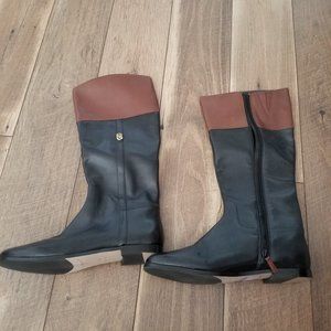 Black & Brown Cole Haan Leather Boots, Size 11